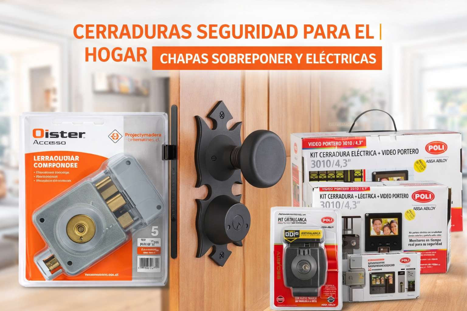cerraduras chapas y candados en proyecto madera chile