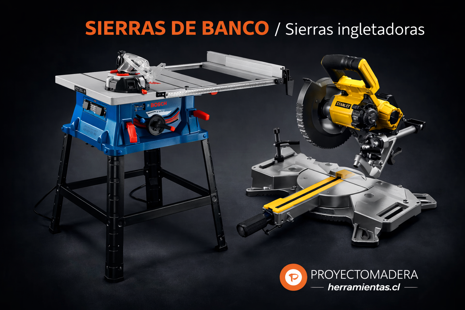Sierras de Banco e Ingletadoras DeWalt y Bosch | Stock Original