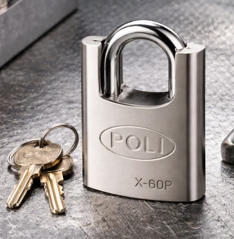 Candado Cortina Poli Serie X60pmm C/hombros Máxima Seguridad