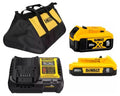 "Kit 2 Baterías Dewalt 20V 5Ah 2Ah Cargador DCB1104 Proyecto Madera Chile".