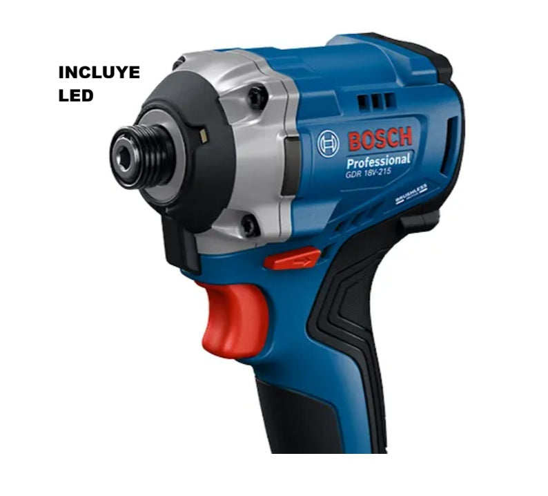 Kit Atornillador De Impacto Bosch 18v Potente 215nm Industrial | Brushless| Azul