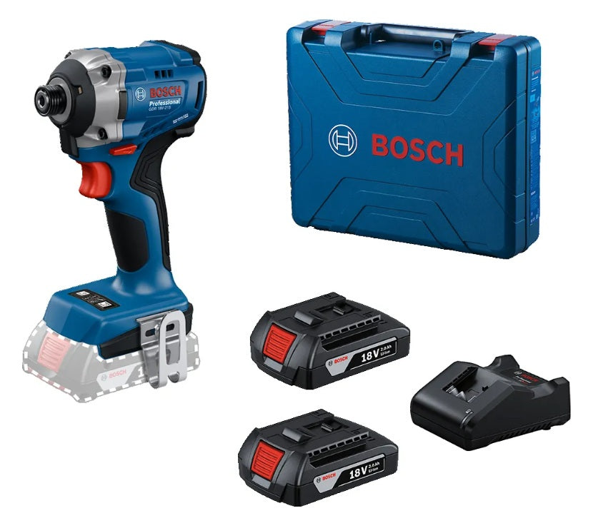 Kit Atornillador De Impacto Bosch 18v Potente 215nm Industrial | Brushless| Azul
