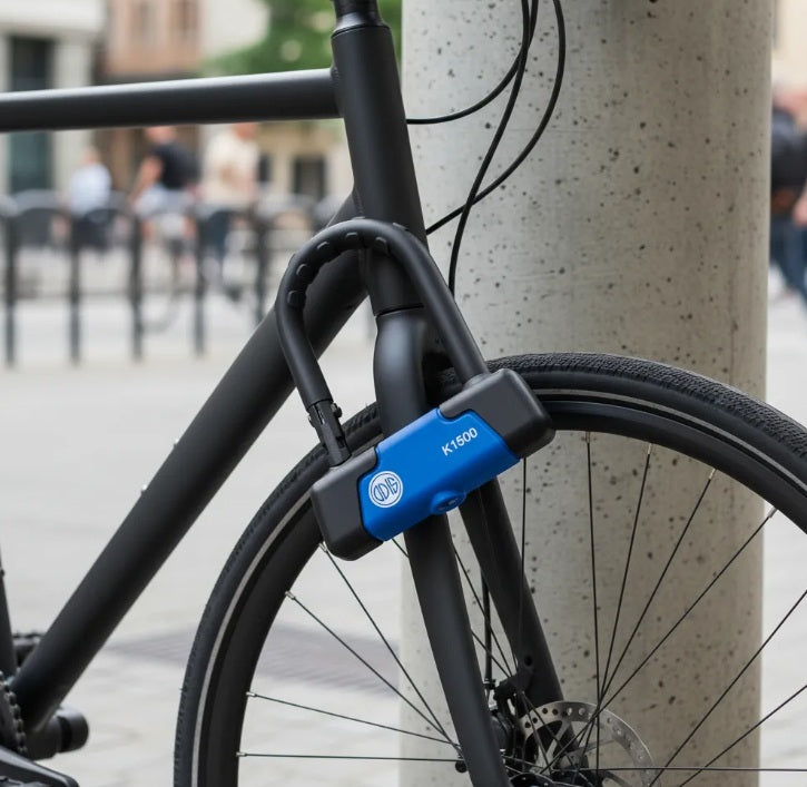 Candado Bicicleta U Lock Odis Bike K1500 15x185mm Llave Mapa