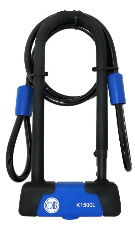 Pack Odis Bike: Candado Bicicleta U Lock K1500l + Cable 10mx1,2m