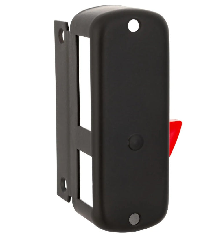 Cerradura Chapa Sobreponer Acceso Principal Y Reja Con Bandera Poli