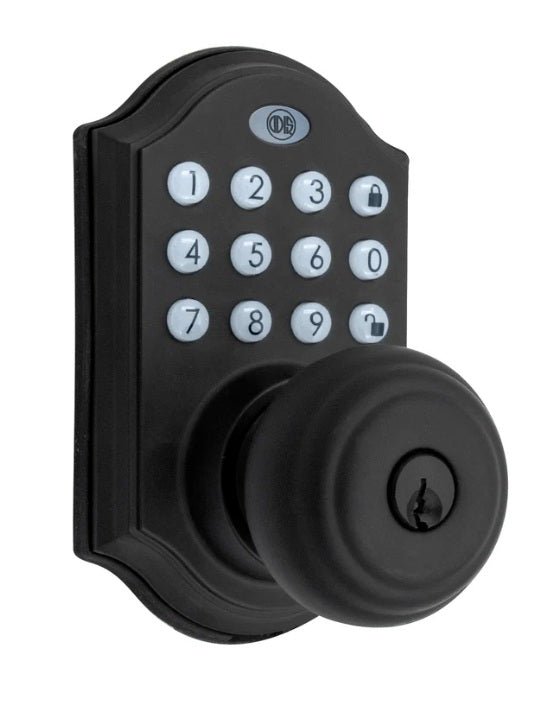 Teclado táctil iluminado de cerradura electrónica Odis 5500 vista de cerca