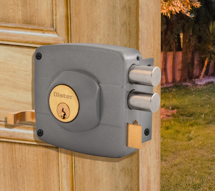 Chapa Cerradura Sobreponer Oister 110 | Para Puerta De Madera y Reja