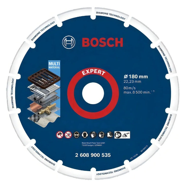 Disco Diamantado Bosch X‑LOCK 180mm para Metal | Corte Ultra Duradero y Seguro