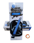 Traba volante Odis W4200 conectado al cinturón de seguridad de un auto