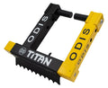 Inmovilizador de ruedas Odis Titan W5500 de acero reforzado antirrobo disponible en Proyecto Madera Chile