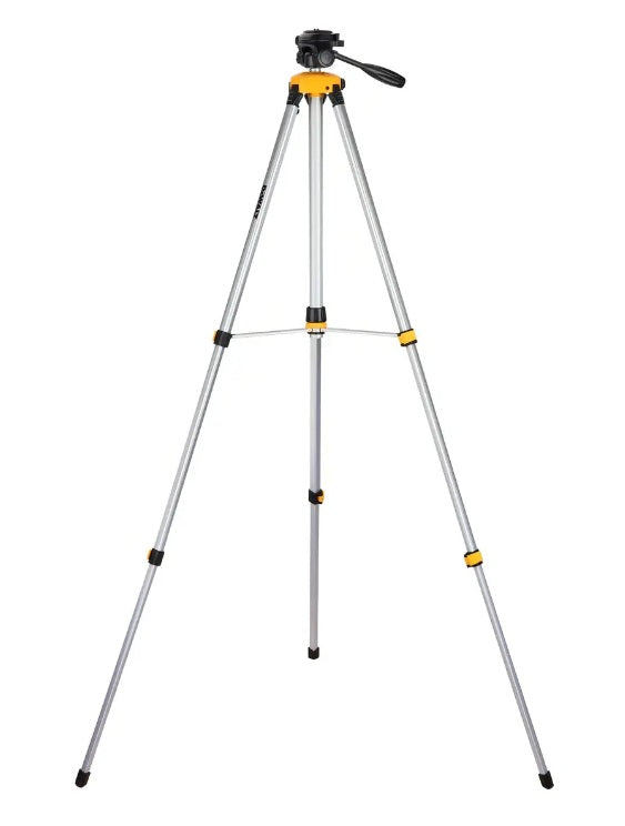 Tripode laser DeWalt DW0881T extendido a altura maxima de 72 pulgadas o 1.83 metros